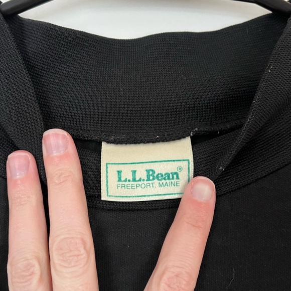 Vintage L.L. Bean Classic Black Turtleneck - Picture 2 of 5